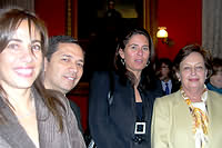 Soledad Teixid�, Marcelo Castillo, Carolina Rojas y Luisa Duran de Lagos.