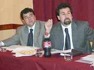 Rodrigo Ca�as y Nelson Jorquera, Subcomisarios de la Polic�a de Investigaciones de Chile en Colina