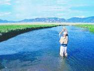 Los hombres de negocios prueban su paciencia en la pesca con mosca