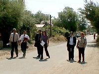 comitiva en camino Los Ingleses