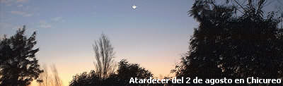 Atardecer en Chicureo.