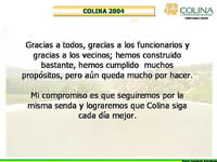 Cuenta P�blica 2002 I. Municipalidad de Colina