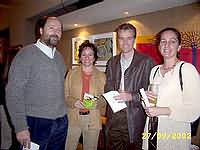 Ximena Contreras, Jorge Behrmann, Pilar Rogat y Francisco Bunster. (37,454 bytes)