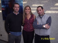 Juan Alberto Larra�n, Mat�as Viveros y Macarena Figueroa. (24,849 bytes)