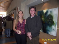 Macarena Figueroa y su profesor Carlos Salazar. (24,901 bytes)