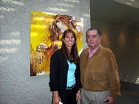 Virginia Figueroa y su pap� Juan Pablo Figueroa (34kb)