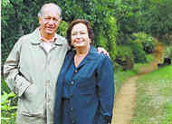 Presidente Lagos y su esposa.