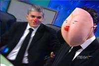 Felipe Bianchi en plena parodia a Ricarte �Poto��.