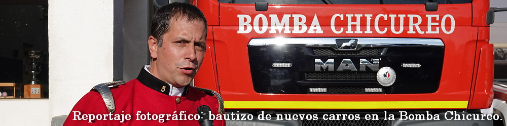 Reportaje fotogr�fico: Bautizo de nuevos carros en la �Bomba Chicureo�.